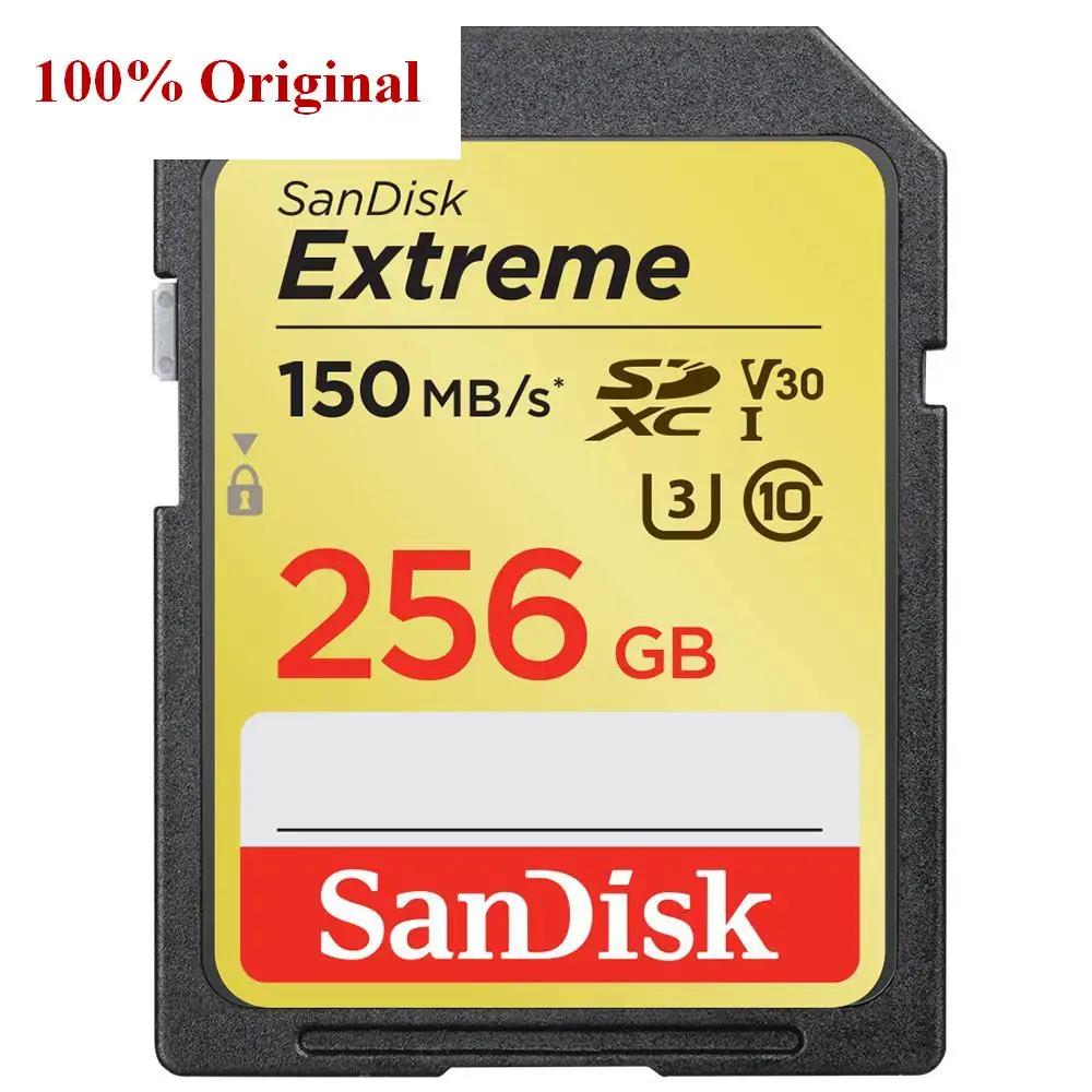 SanDisk Ʈ SD ī, ũ SDHC SDXC UHS-I ޸ ī, TF ī, ī޶ Ŭ 10 U3, 512GB, 256GB, 128GB, 64GB, 32GB, SDXV6, 150 M